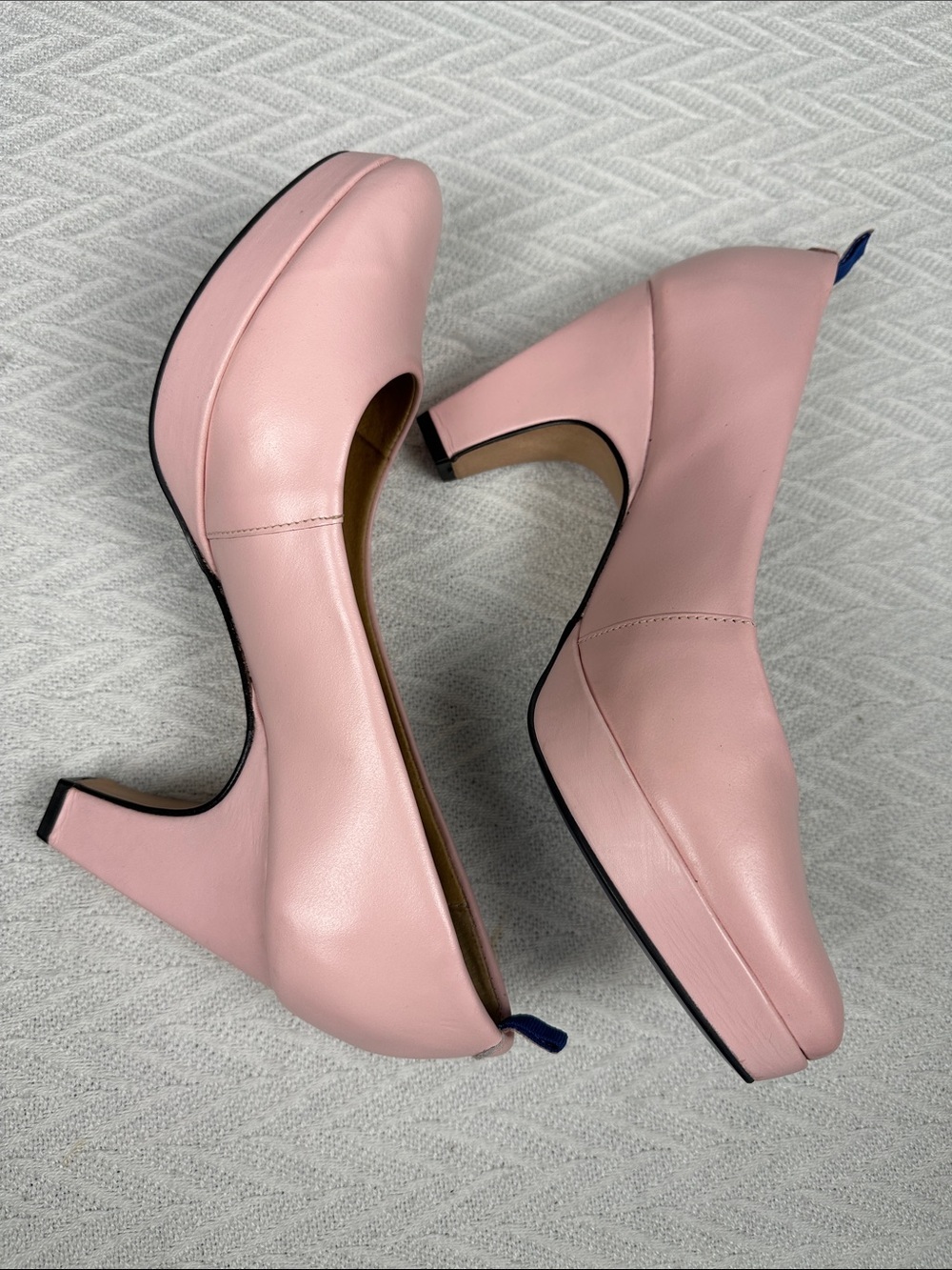 Dr. Liza Pink Platform Leather High Heel Comfort Pumps Luxury Pumps professional - Picture 7 of 16